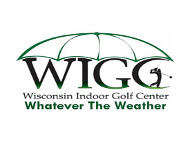 A logo for a golf centerAI-generated content may be incorrect.
